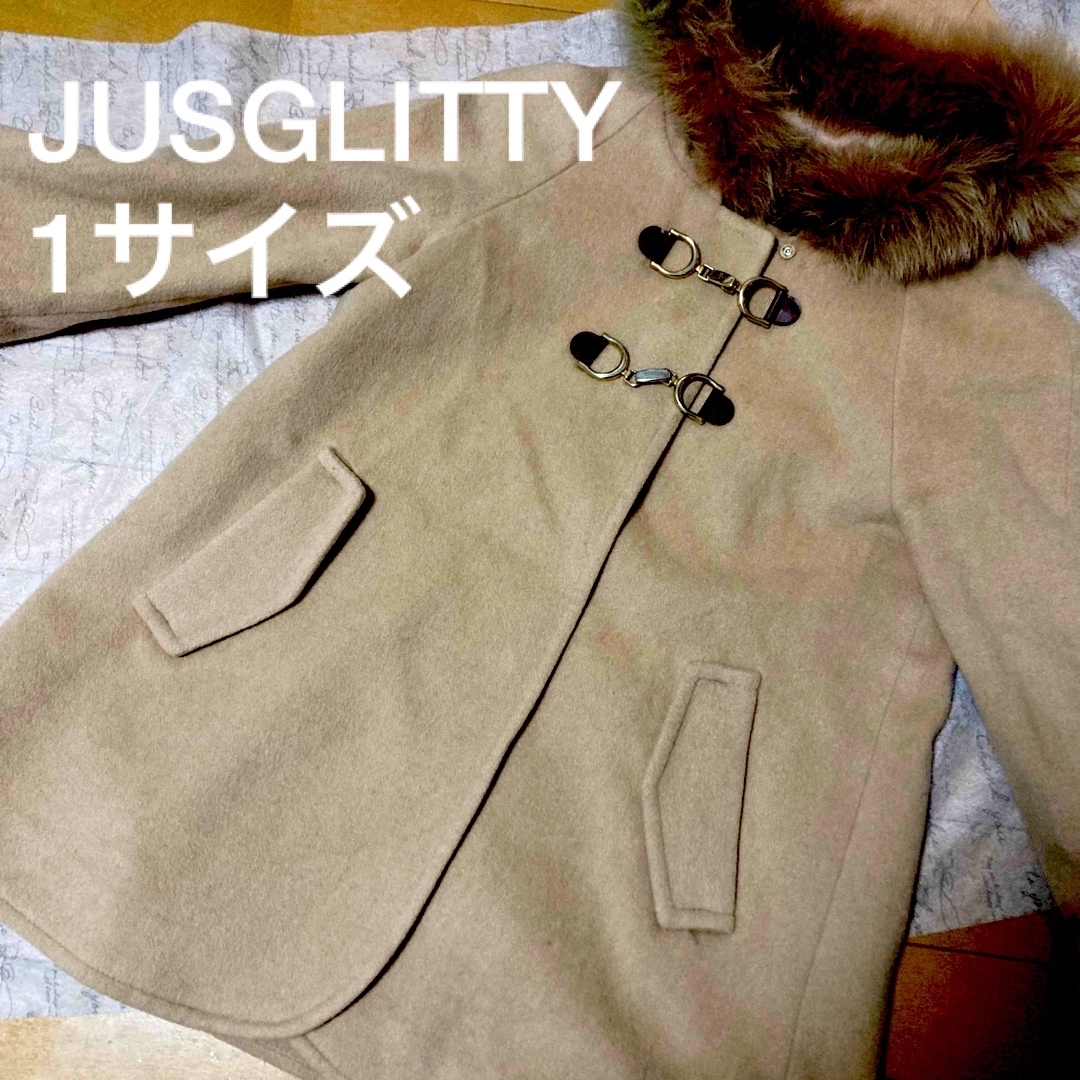 JUSGLITTY(ジャスグリッティー)のJUSGLITTY ジャスグリッティー　リアルフォックスファー　コート レディースのジャケット/アウター(その他)の商品写真