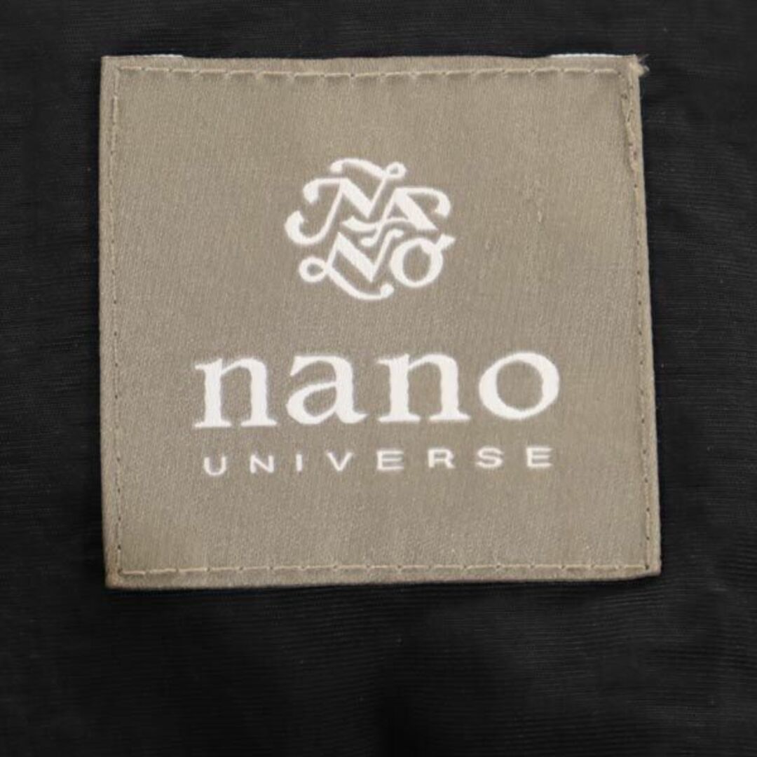 nano・universe(ナノユニバース)のナノユニバース 中綿 ナイロンジャケット S ブラック nano universe フード メンズ 古着 【231221】 メンズのジャケット/アウター(ナイロンジャケット)の商品写真