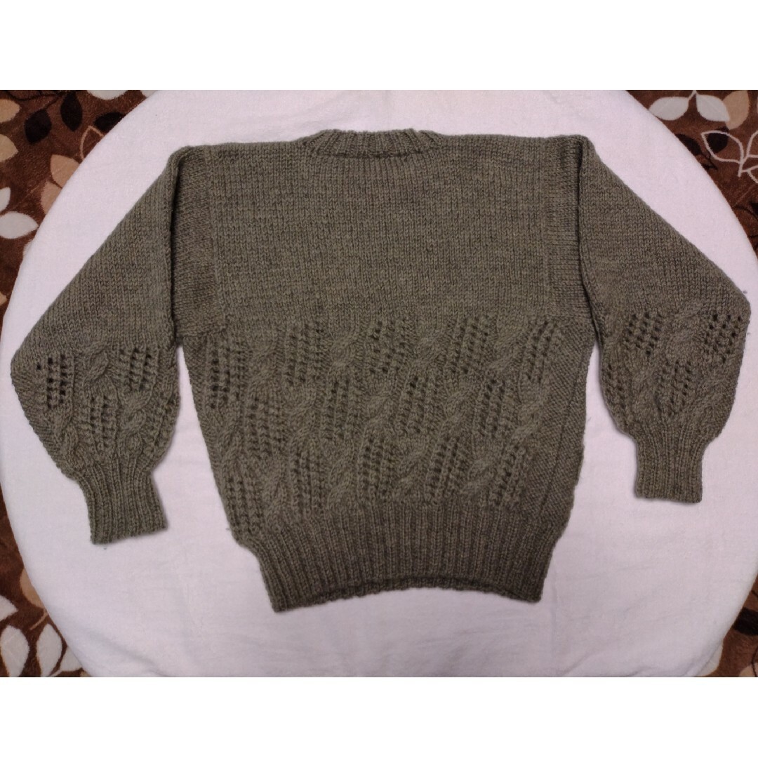 手編みセーター レディースのトップス(ニット/セーター)の商品写真