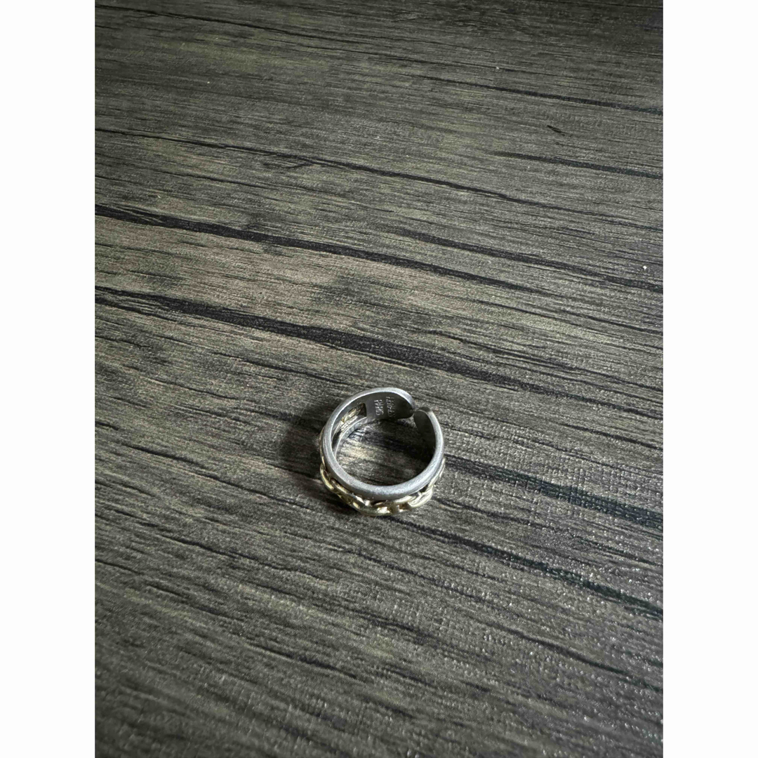 Hermes(エルメス)の希少 HERMES ヴィンテージ アンシェネ ゴールド コンビ リング 指輪 レディースのアクセサリー(リング(指輪))の商品写真