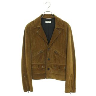 サンローラン(Saint Laurent)のサンローランパリ  642556 YC2AY カーフスキンスエードレザージャケット メンズ 48(レザージャケット)