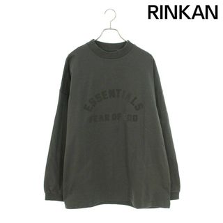 フィアオブゴッド(FEAR OF GOD)のフォグ  ESSNTIALS Sweat LS Tee Ink フロントラバーロゴ長袖カットソー メンズ M(Tシャツ/カットソー(七分/長袖))