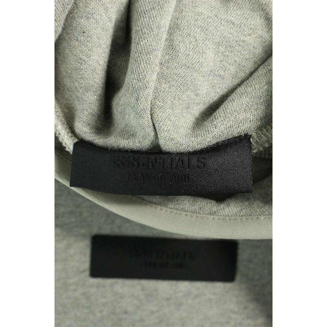 FEAR OF GOD(フィアオブゴッド)のフォグ  ESSENTIALS Hoodie Dark Heather Oatmeal フロントロゴプルオーバーパーカー メンズ M メンズのトップス(パーカー)の商品写真