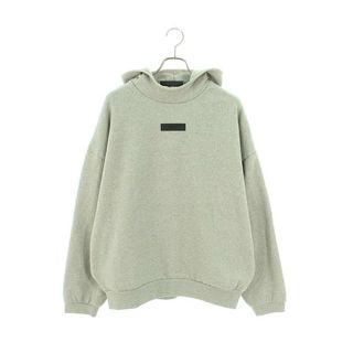 フィアオブゴッド(FEAR OF GOD)のフォグ  ESSENTIALS Hoodie Dark Heather Oatmeal フロントロゴプルオーバーパーカー メンズ M(パーカー)