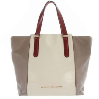 マークバイマークジェイコブス(MARC BY MARC JACOBS)のマークバイマークジェイコブス トートバッグ ハンドバッグ 赤 グレージュ(トートバッグ)