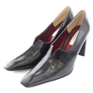 アメリヴィンテージ(Ameri VINTAGE)のアメリヴィンテージ LADY CUT PUMPS パンプス スクエアトゥ レザー(ハイヒール/パンプス)