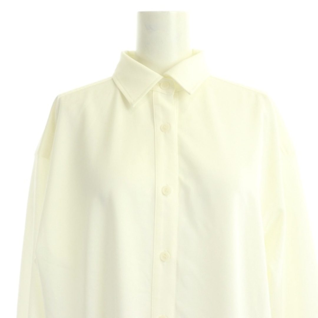 BOSCH(ボッシュ)のボッシュ BOSCH オーバーロングシャツ ブラウス 長袖 スリット 38 白 レディースのトップス(シャツ/ブラウス(長袖/七分))の商品写真