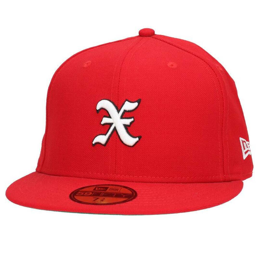 GOD SELECTION XXX(ゴッドセレクショントリプルエックス)のゴッドセレクショントリプルエックス ×ニューエラ New Era フロントエックス刺繍ベースボールキャップ メンズ 7.375 メンズの帽子(キャップ)の商品写真