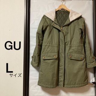 GU モッズコート L カーキ