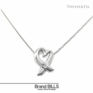 ティファニー(Tiffany & Co.)の美品 ティファニー パロマ・ピカソ ラビングハート ネックレス スモール 1P ダイヤ シルバー ペンダント(ネックレス)