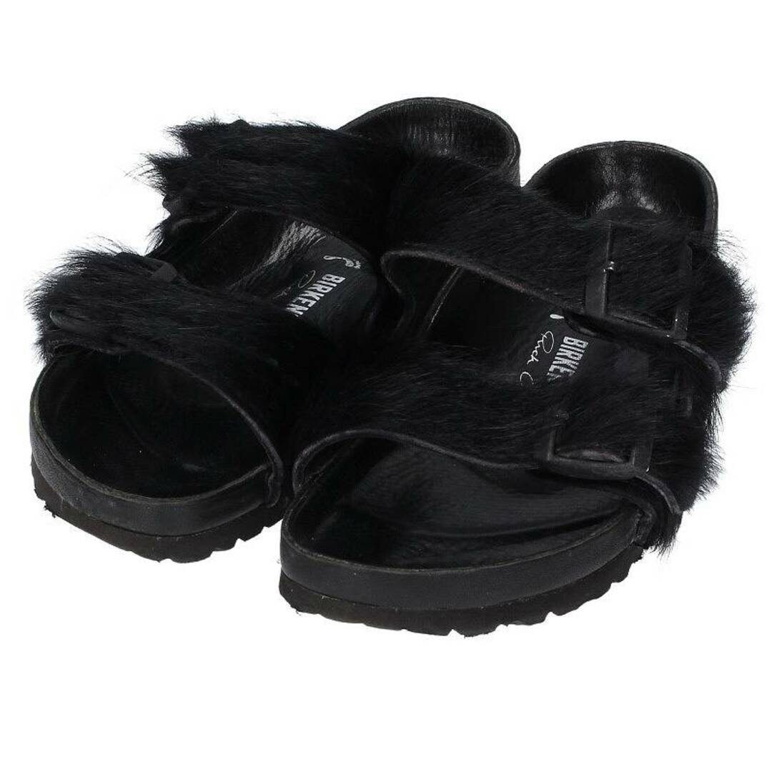 Rick Owens(リックオウエンス)のリックオウエンス ×ビルケンシュトック BIRKENSTOCK ハラコレザーサンダル レディース 24.5cm レディースの靴/シューズ(サンダル)の商品写真