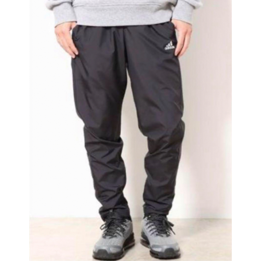adidas(アディダス)のアディダス　ウインドパンツ　冬用　裏起毛タイプ　黒　L 新品タグ付　未使用品 メンズのパンツ(その他)の商品写真