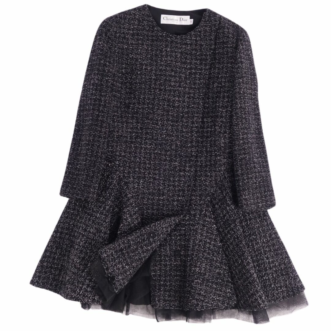 美品 Christian Dior ツイード セットアップ フレアスカート 美品 Christian Dior ツイード セットアップ フレアスカート