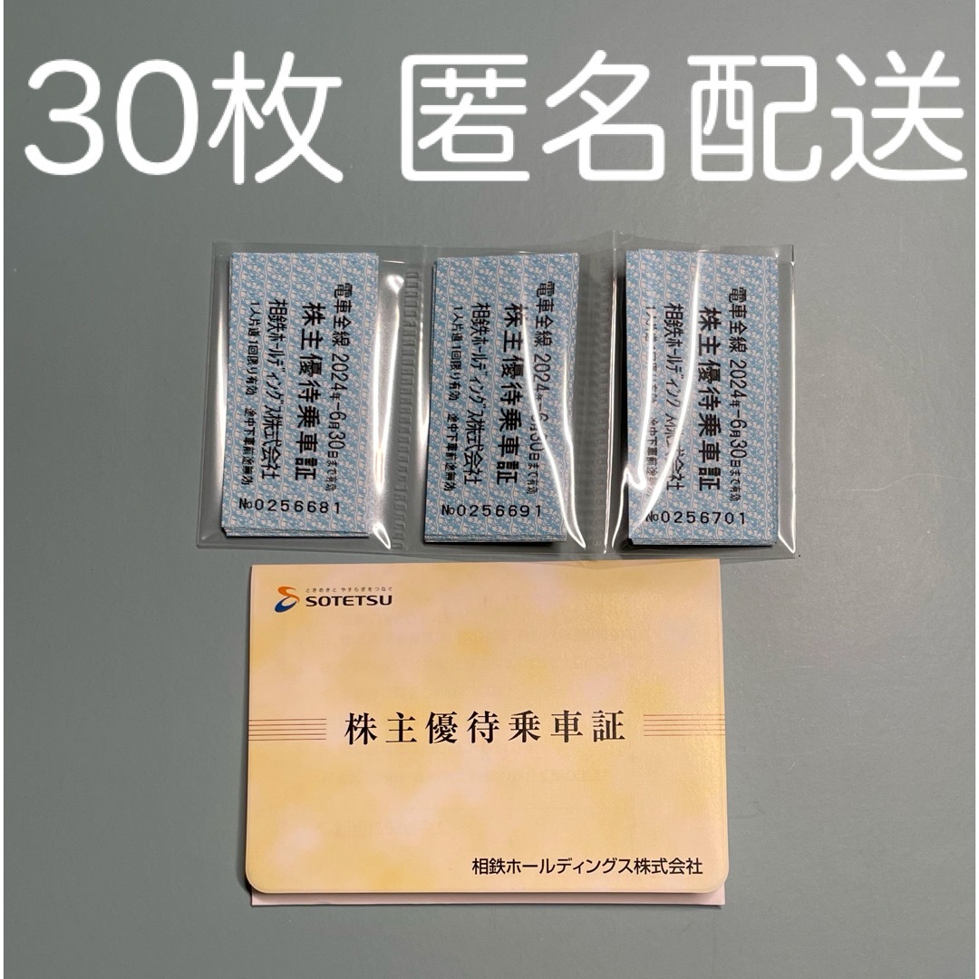 きっぷ相鉄　株主優待乗車証　30枚