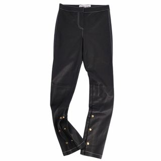 コットン100％皮革部分使いロエベ 21SS Balloon trouser バルーントラウザーズパンツ