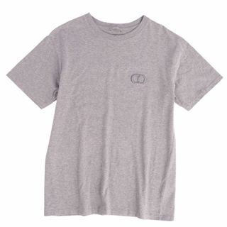 ディオールオム(DIOR HOMME)の美品 ディオールオム DIOR HOMME Tシャツ カットソー ショートスリーブ CDロゴ スウェット コットン トップス メンズ イタリア製 S グレー(シャツ)