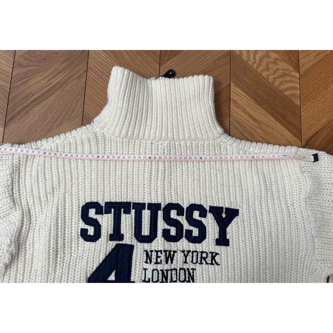 OLD STUSSY BIG4 ジップアップニット