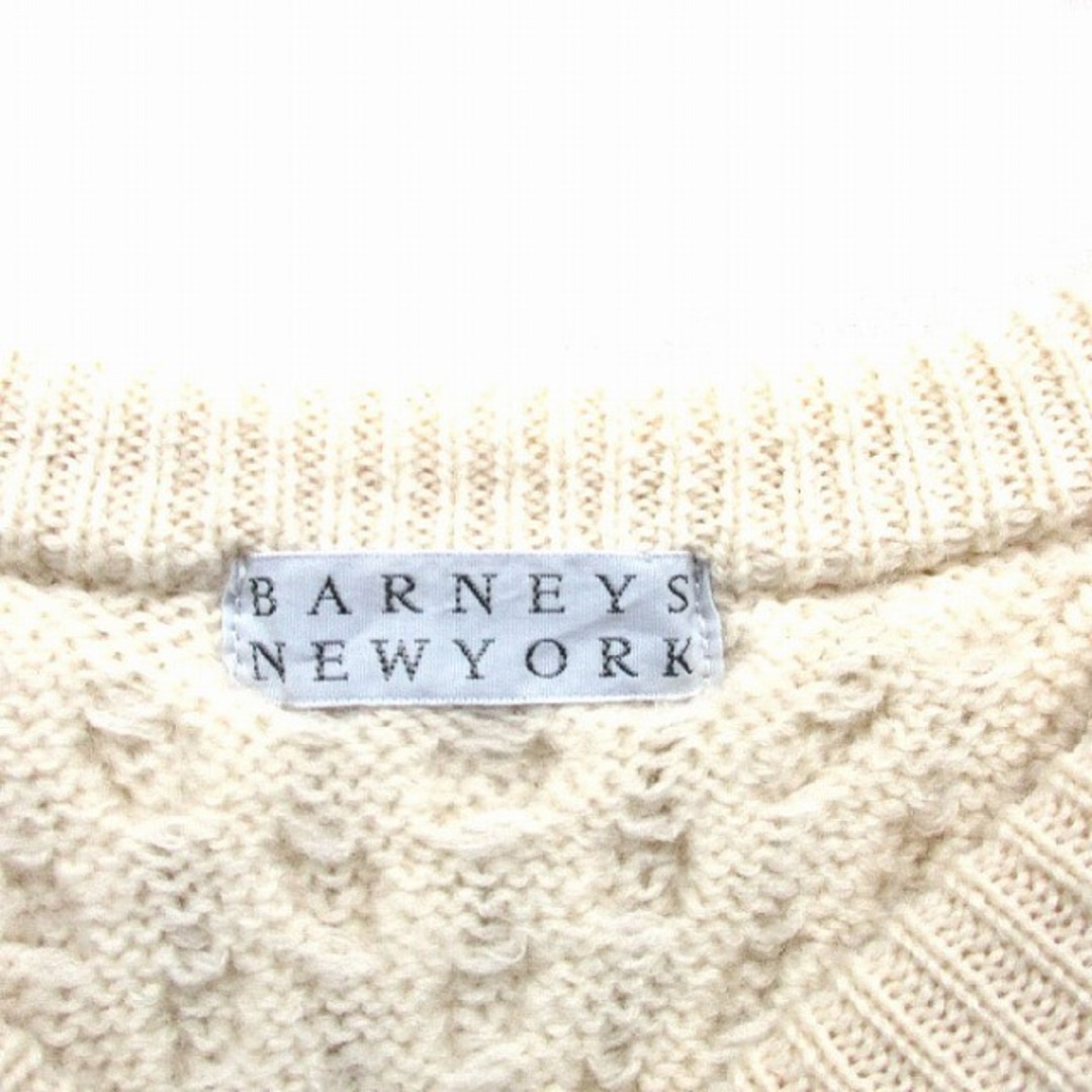 BARNEYS NEW YORK(バーニーズニューヨーク)のバーニーズニューヨーク ニット セーター ウール リブ アラン模様 ロングテール レディースのトップス(ニット/セーター)の商品写真