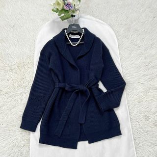 クリスチャンディオール(Christian Dior)の★Christian Dior★最新タグ★極美品★カシミヤウール★ベルト付コート(ニットコート)