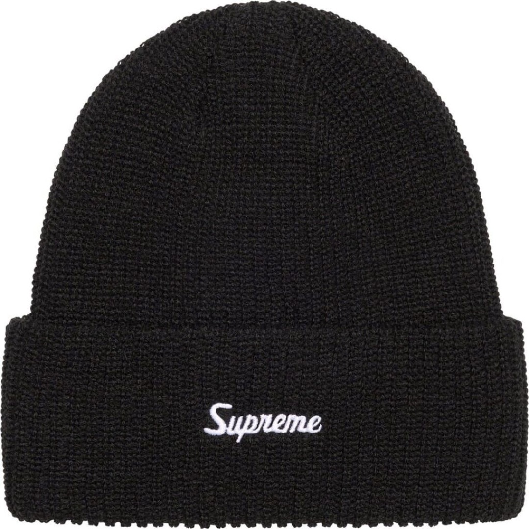 Supreme(シュプリーム)の黒 Supreme Loose Gauge Beanie Black 新品 メンズの帽子(ニット帽/ビーニー)の商品写真