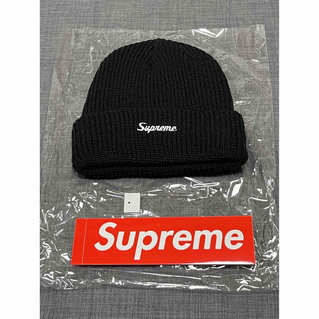 Supreme(シュプリーム)の黒 Supreme Loose Gauge Beanie Black 新品 メンズの帽子(ニット帽/ビーニー)の商品写真