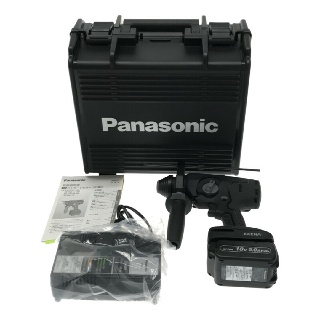 Panasonic(パナソニック)の☆未使用品☆Panasonic パナソニック 14.4V/18V 充電ハンマードリル EZ1HD1J18V-B バッテリー2個 充電器 集じんシステム ケース付 83228 自動車/バイクのバイク(工具)の商品写真