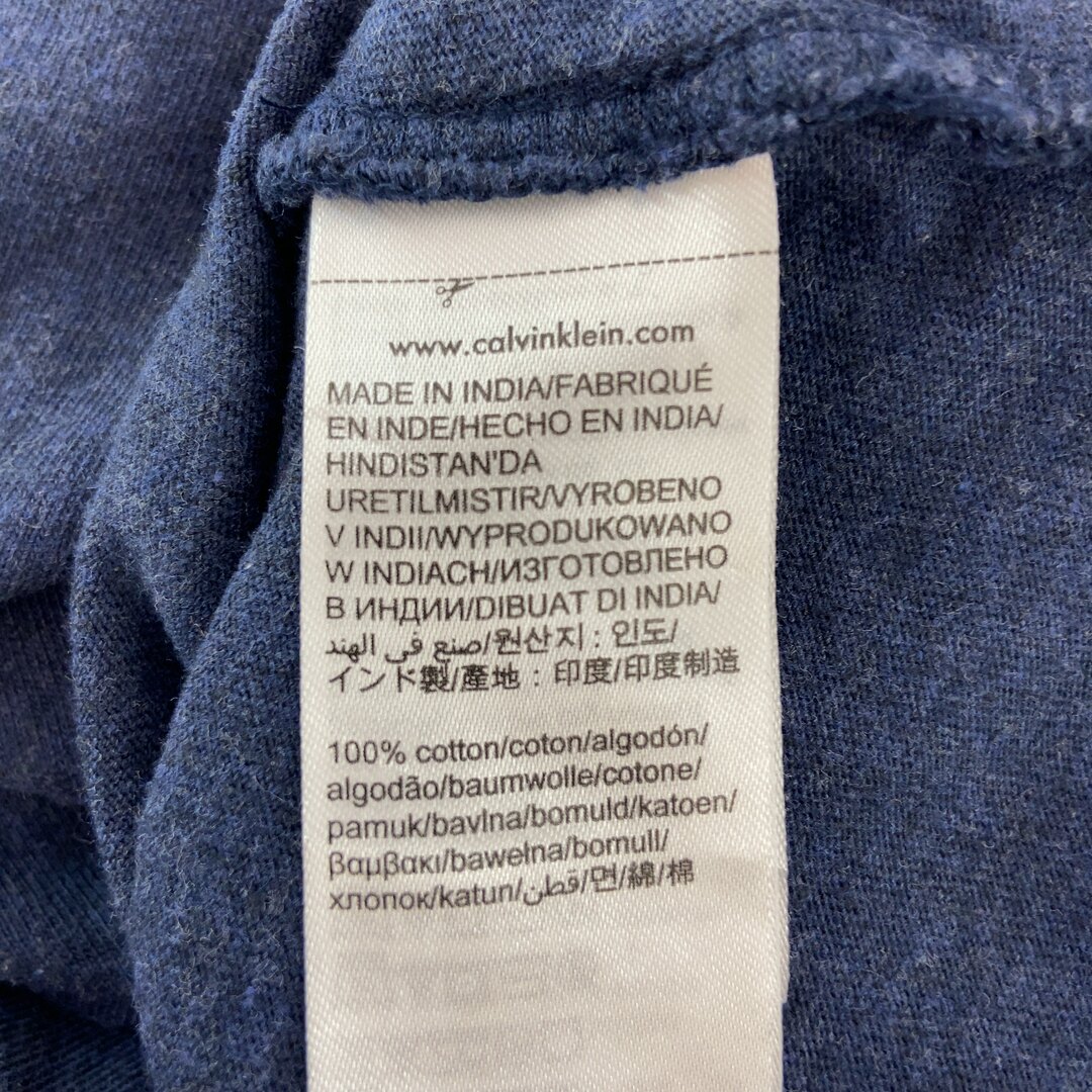 Calvin Klein(カルバンクライン)のCalvin Klein レディース カルバンクライン Tシャツ長袖　ロゴプリント　ネイビー メンズのトップス(シャツ)の商品写真