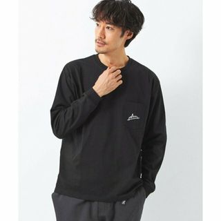 ユナイテッドアローズグリーンレーベルリラクシング(UNITED ARROWS green label relaxing)の【BLACK】【別注】<Manhattan Portage>ロゴ ポケット Tシャツ カットソー ロンT(Tシャツ/カットソー(半袖/袖なし))