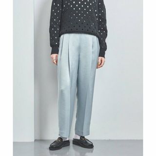 ユナイテッドアローズ(UNITED ARROWS)の【LT.BLUE】サテン タック テーパード パンツ(その他)