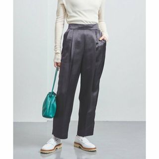 ユナイテッドアローズ(UNITED ARROWS)の【NAVY】サテン タック テーパード パンツ(その他)