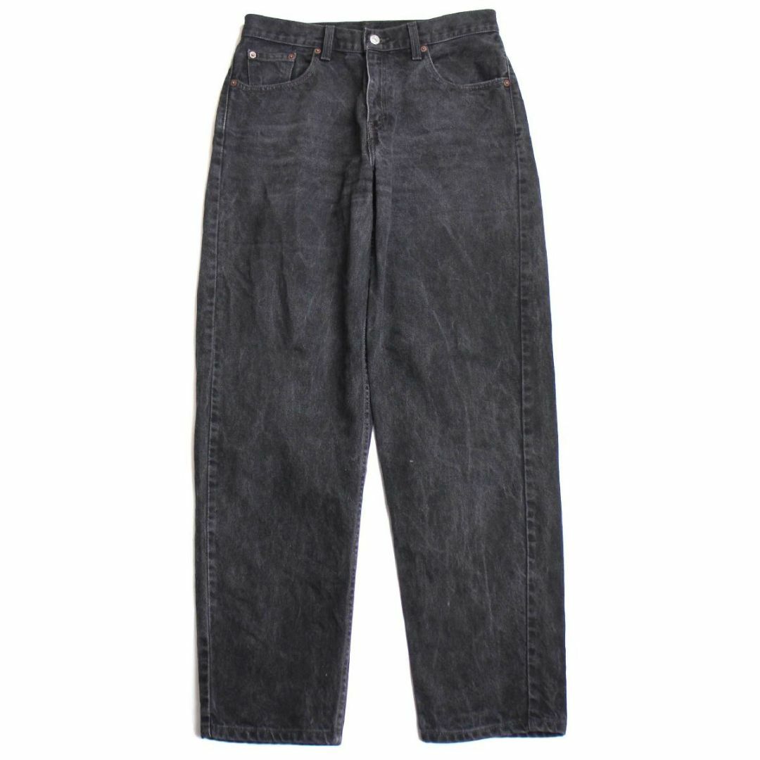 Levi's(リーバイス)の00s メキシコ製 Levi'sリーバイス 709 ブラック デニムパンツ 10★SDP2458 オールド ジーンズ テーパード ワイド バギー ルーズ レディースのパンツ(デニム/ジーンズ)の商品写真