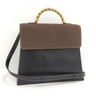 ロエベ(LOEWE)のLOEWE 2WAY ショルダーバッグ ベラスケス ツイスト レザー ブラック(その他)