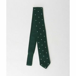 ユナイテッドアローズグリーンレーベルリラクシング(UNITED ARROWS green label relaxing)の【DK.GREEN】ポリエステル ニット ドット ネクタイ -ウォッシャブル-(ネクタイ)