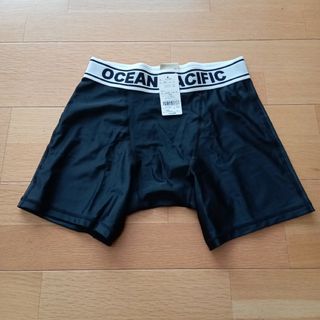 オーシャンパシフィック(OCEAN PACIFIC)の新品 OP メンズ サポーター トランクス XL 水着 ブラック ホワイト(水着)