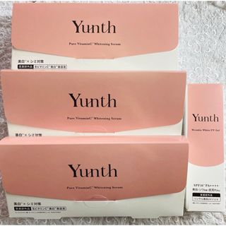 ユンス(Yunth)のユンス   生ビタミンC美白美容液 28包×3箱・薬用UVジェルBNセット(美容液)