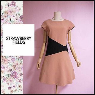 ストロベリーフィールズ(STRAWBERRY-FIELDS)の【ストロベリーフィールズ】ワンピース　フィット＆フレア　美シルエット　手洗い(ひざ丈ワンピース)