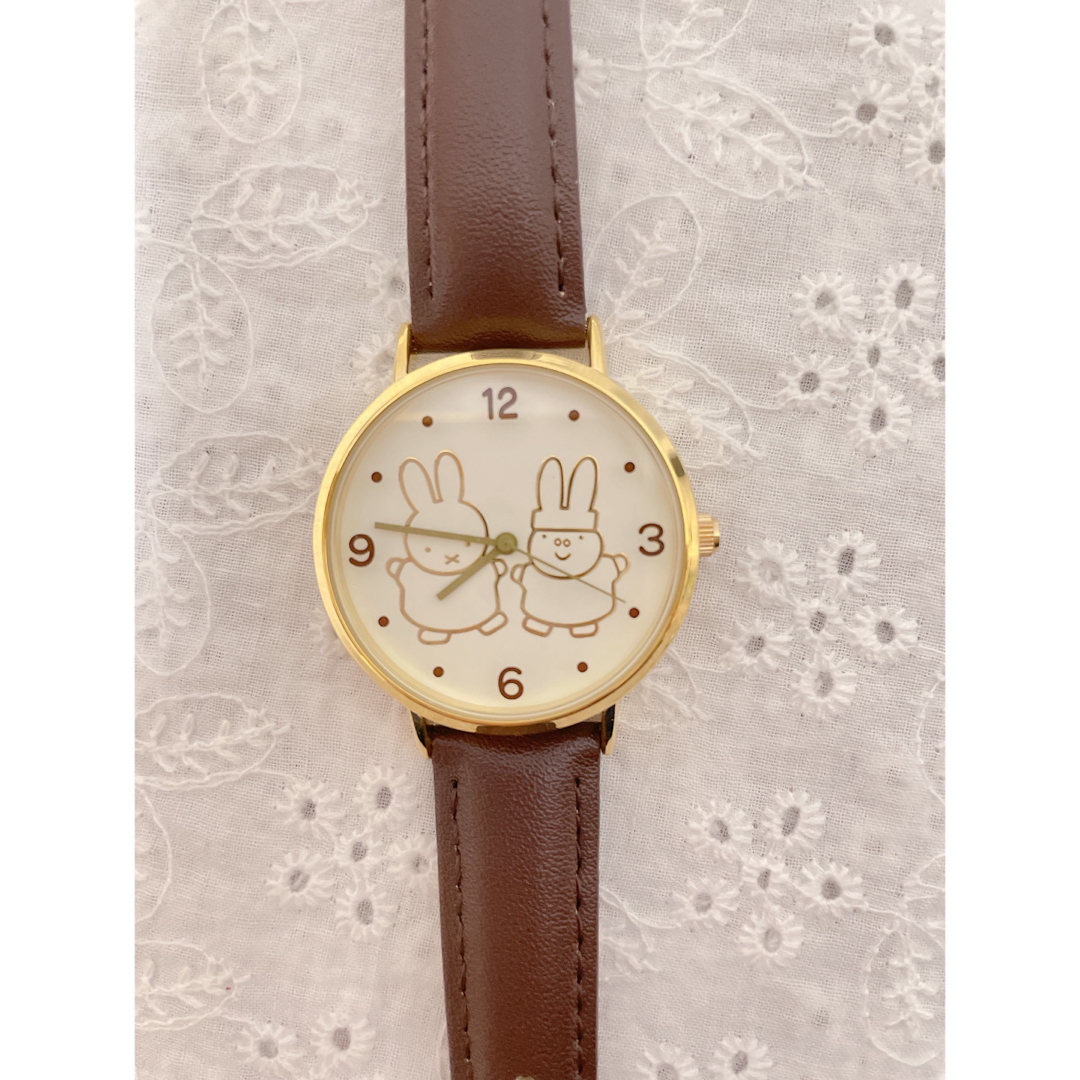 STUDIO CLIP(スタディオクリップ)のstudio clipコラボmiffy ミッフィー腕時計　ブラウン　グランディー レディースのファッション小物(腕時計)の商品写真