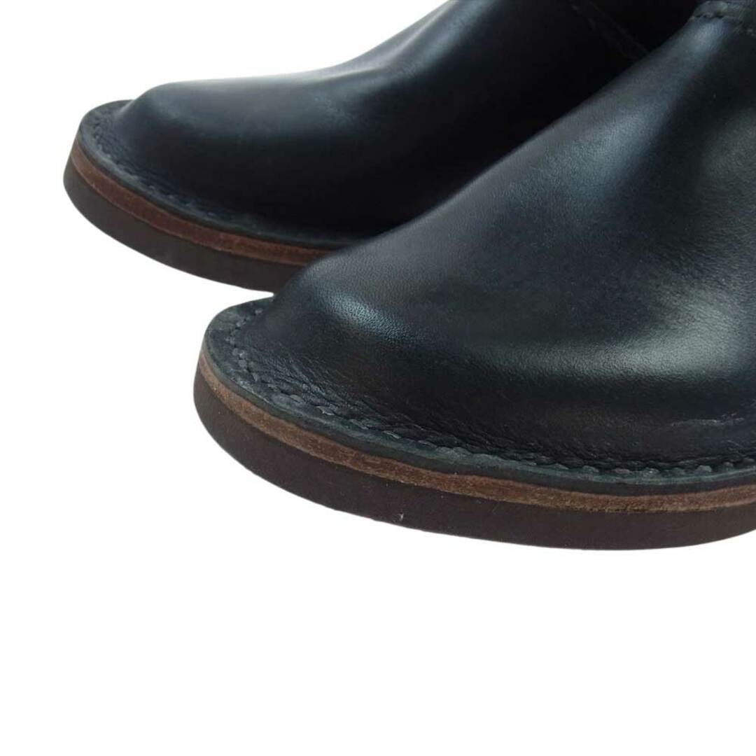 ポタ pota  ブーツ ハンドメイド レザー ショートブーツ ブラック系 23.5【中古】 レディースの靴/シューズ(ブーツ)の商品写真