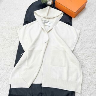 エルメス(Hermes)の★HERMES★新品タグ付★カシミヤ100★ポンチョ★ニットコート(ニットコート)