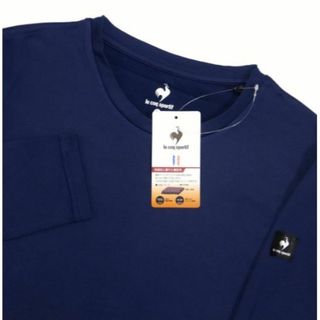 ルコックスポルティフ(le coq sportif)の【未開封】ルコック 保温 裏起毛 ストレッチ 長袖 クルーネック シャツ 紺 M(Tシャツ/カットソー(七分/長袖))