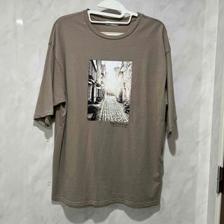 シマムラ(しまむら)のしまむら　半袖Tシャツ　レディース　L  ベージュ(Tシャツ(半袖/袖なし))