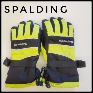 スポルディング　SPALDING　キッズ　子供　JM　スキー　雪遊び　手袋　黄色(手袋)