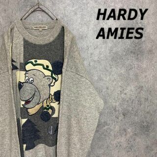 90s Hardy Amies 刺繍デザイン ニット ゴールドチェーン Y2K