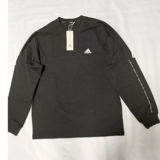 アディダス(adidas)の新品　アディダス　ワーディング ルーズフィット 長袖Tシャツ　メンズ　L(Tシャツ/カットソー(七分/長袖))