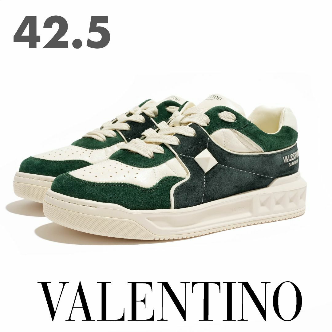 VALENTINO(ヴァレンティノ)の新品 VALENTINO One Stud ナッパレザー スニーカー 42.5 メンズの靴/シューズ(スニーカー)の商品写真