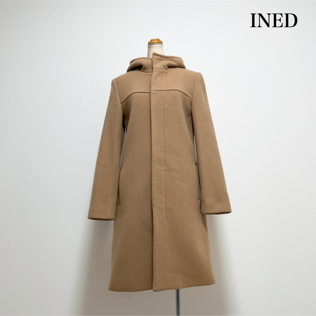 INED(イネド)のINED イネド ウールコート ベージュ 日本製 冬 上品暖か♡ レディースのジャケット/アウター(ロングコート)の商品写真