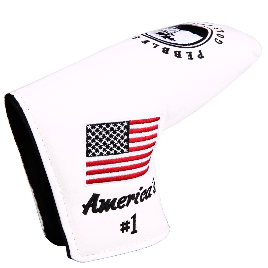 新品　レア　高級pu革 アメリカ国旗刺繍　 ブレード　パターカバー スポーツ/アウトドアのゴルフ(その他)の商品写真