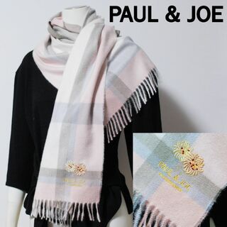 ポールアンドジョー(PAUL & JOE)の新品 ポールアンドジョー クリザンテーム刺繍 ムースタッチマフラー(マフラー/ショール)