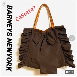 バーニーズニューヨーク(BARNEYS NEW YORK)のBARNEYS NEWYORK CaSette? リボン バタフライバッグ(トートバッグ)