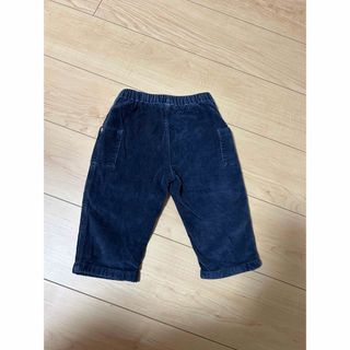 プチバトー(PETIT BATEAU)のプチバトー　二重秋冬パンツ　ネイビー　コーデュロイ　紺色(パンツ)